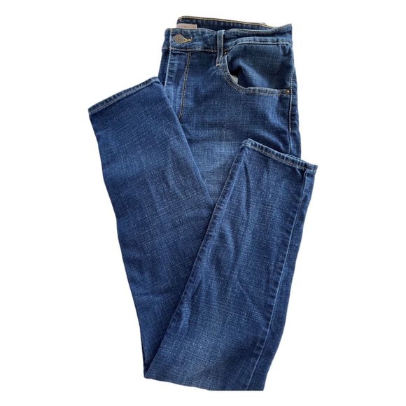 Levis Womens 721 Jeans 33 Dark Blue Wash High Rise Skinny Cotton Blend Stretch - Picture 6 of 10